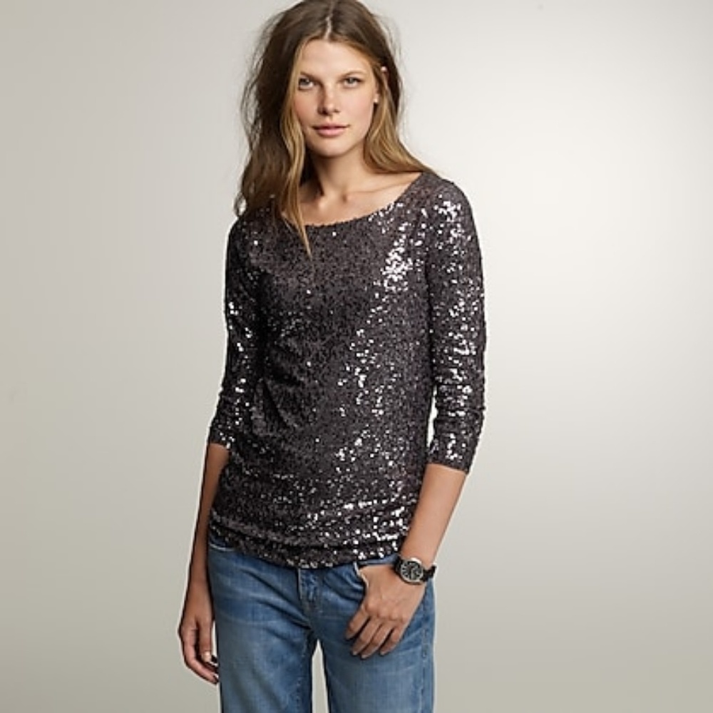 J. Crew Sequin Top